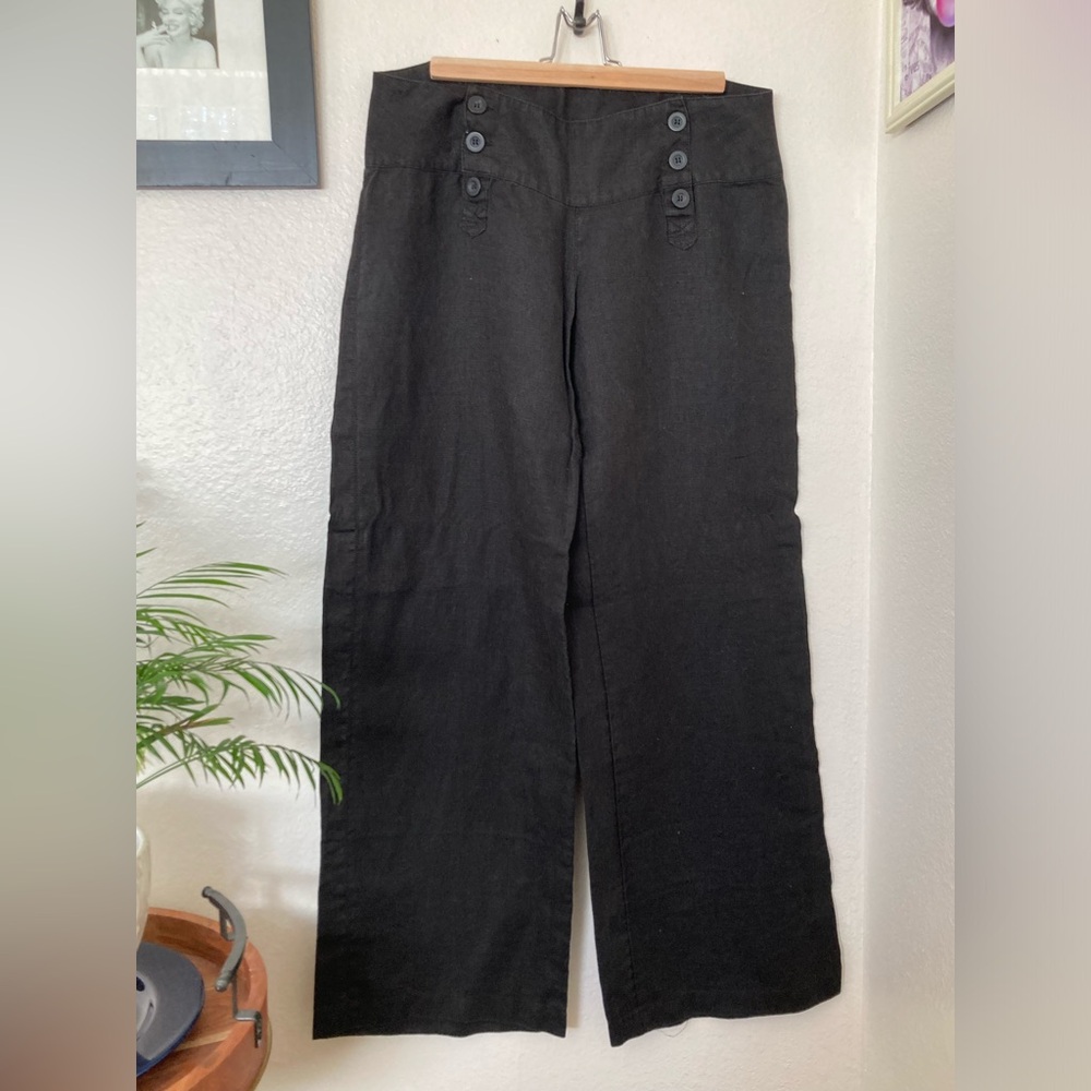 H&M Linen wide leg pants
